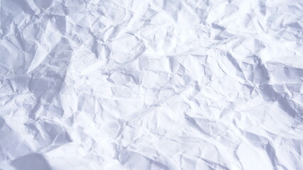 Crumpled sheets of paper on white background