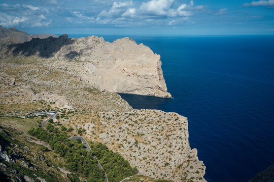 Amazing view over Cap de Formentor in the northeast of the balearic island of Majorca (Mallorca), Spain.