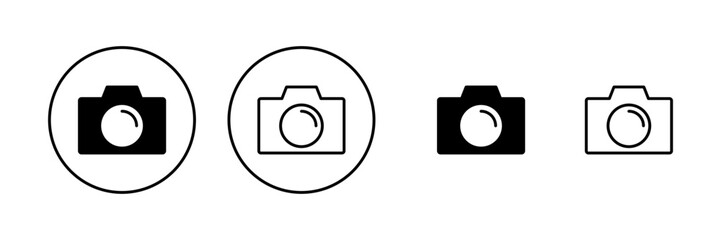 Camera icon vector. photo camera sign and symbol. photography icon.