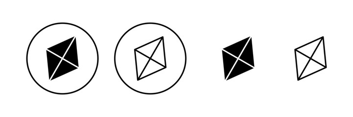 Kite icon vector. kite sign and symbol