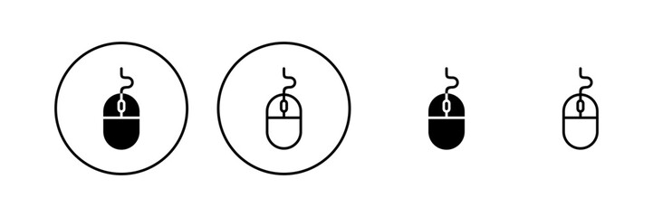Mouse icon vector. click sign and symbol. pointer icon vector.