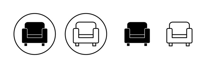 Sofa icon vector. sofa sign and symbol. furniture icon