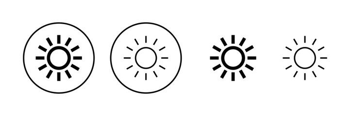 Fototapeta premium Sun icon vector. Brightness sign and symbol