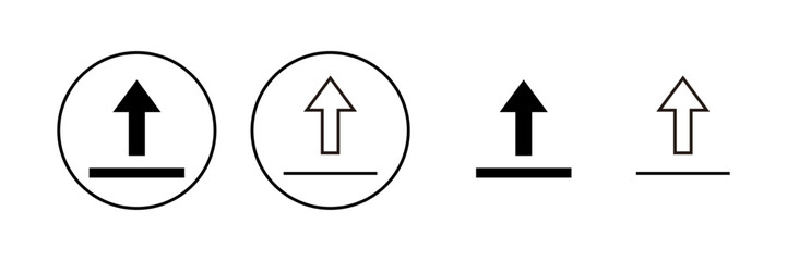 Upload icon vector. load data sign and symbol