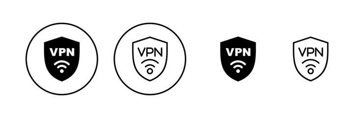 Vpn icon vector. Private network sign and symbol. virtual private network icon.