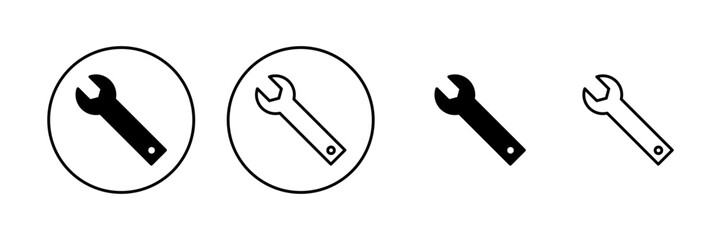 Wrench icon vector. repair icon. tools sign and symbol