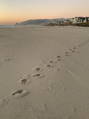 footprints in the sand