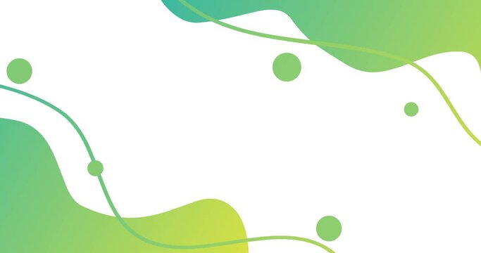 animated green fluid background up and down screen display with empty space transparency
