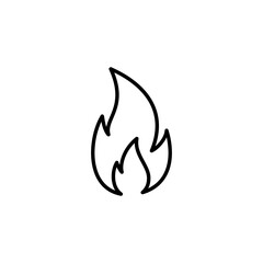 Fire icon vector for web and mobile app. fire sign and symbol