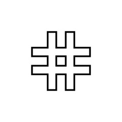 Obraz premium Hashtag icon vector for web and mobile app. hashtag sign and symbol