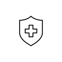 Health insurance icon vector for web and mobile app. Insurance document sign and symbol
