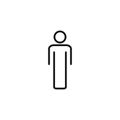Man icon for web and mobile app. male sign and symbol. human symbol
