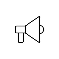 Megaphone icon for web and mobile app. Loudspeaker sign and symbol