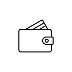 Wallet icon for web and mobile app. wallet sign and symbol