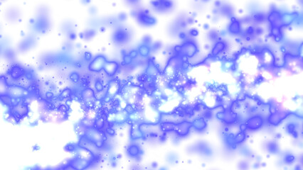 Isolated cosmic blue purple and white abstract overlay