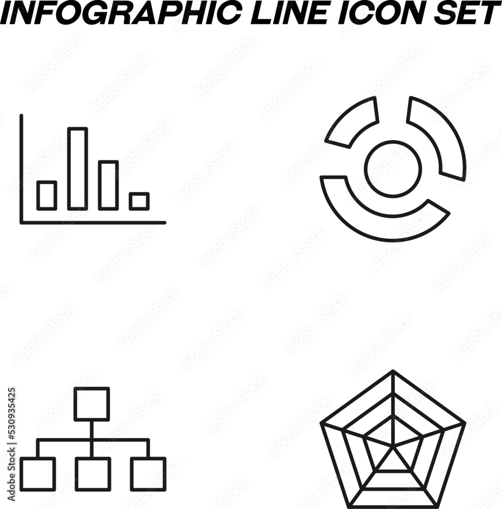 Poster simple monochrome signs drawn with black thin line. vector line icon set with symbols of web, mind m