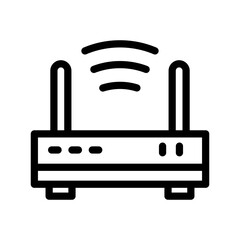 router line icon illustration vector graphic