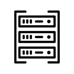 server line icon illustration vector graphic