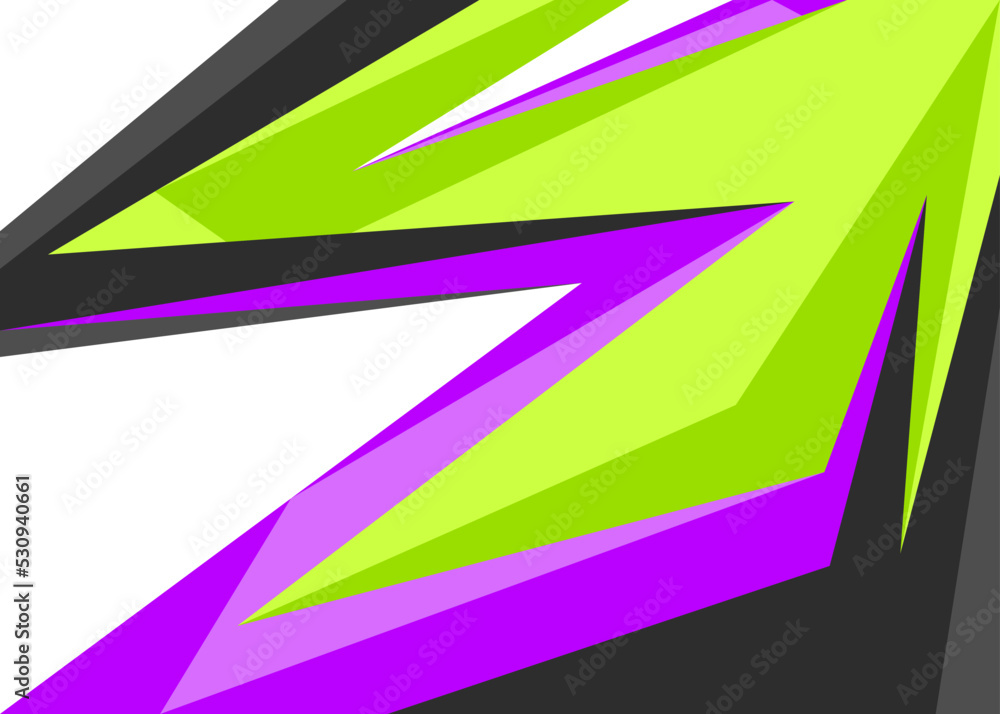 Poster minimalist background with gradient sharp and arrow pattern and with some copy space area