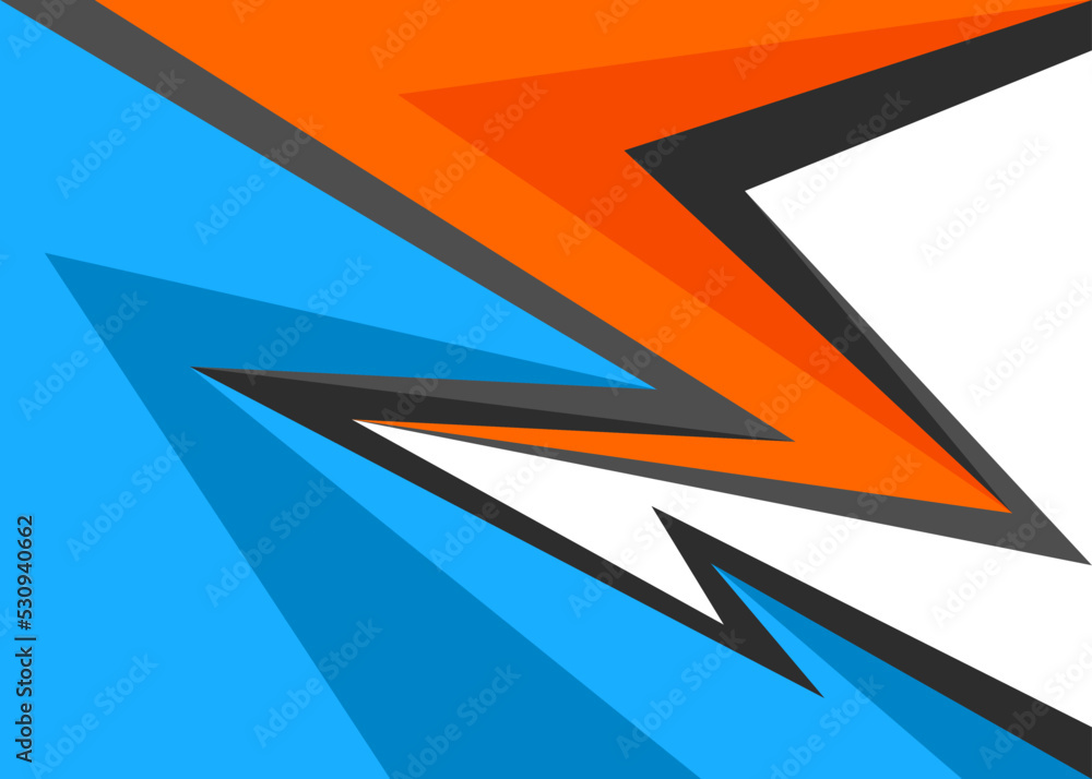 Poster minimalist background with gradient sharp and arrow pattern and with some copy space area