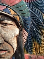 Vintage American Native Chief Head