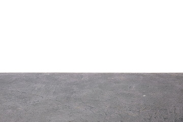 Fototapeta premium Empty dark stone surface on white background