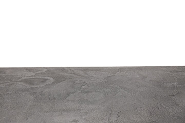 Dark cement surface on white background