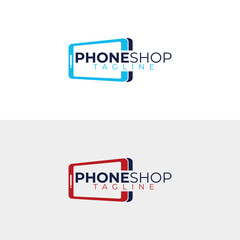 phone shop logo icon vector isolated