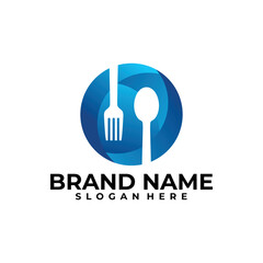 local food logo vector design template