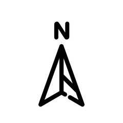 Illustration Vector graphic of  compass icon. Fit for navigator, direction, journey, gps etc.