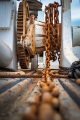 Saltbanker Fishing Schooner Windlass and Chain