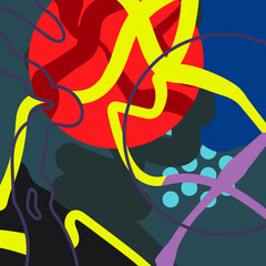 Colors_Background. Painting Art