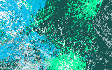 Abstract grunge green color background vector