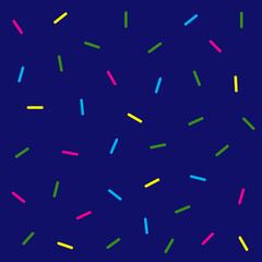 Donut glaze background. Seamless pattern with colorful sprinkles