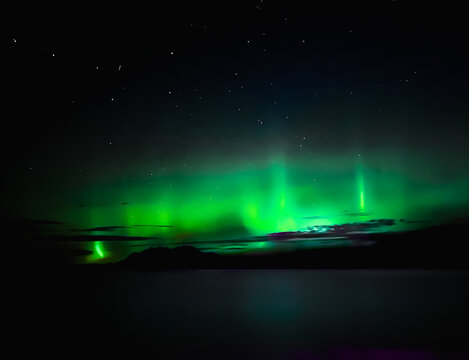 Northern Lights from the Alaskan Fjords - August 2022