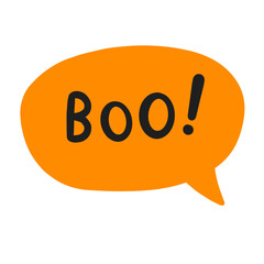 Speech Bubble with BOO word inside
