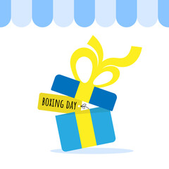 Boxing day logo. Suitable for Boxing Day's events