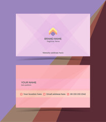 Business card template modern style