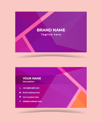 Business card template modern style