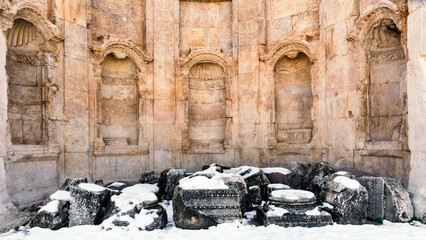 Heliopolis Roman ruins in Baalbek, Lebanon