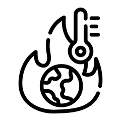 global warming icon