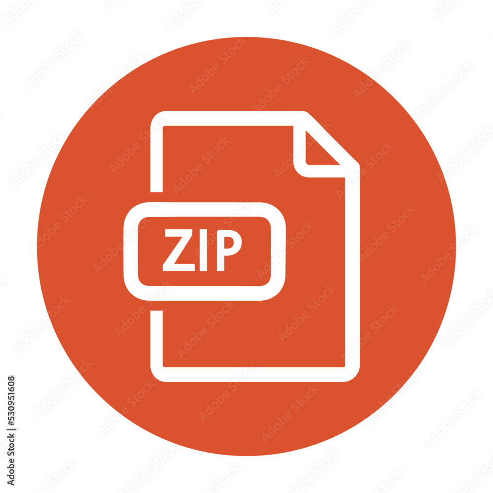 Poster zip file archive icon