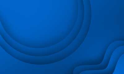 Obraz premium blue paper cut wave curve abstract background