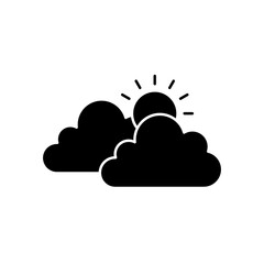 Cloudy Day icon design template vector illustration