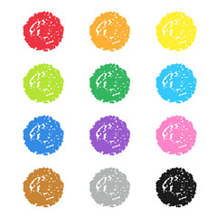 クレヨン素材　12色セット