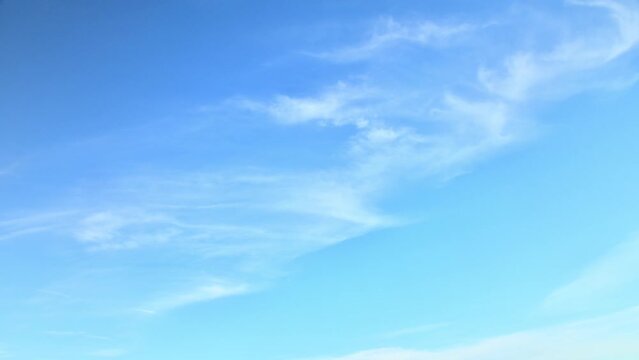 Time-lapse photography of a blue sky