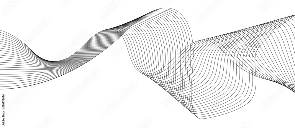 Poster line abstract wavy background. thin line wavy abstract vector background. curve wave seamless patter