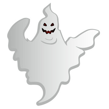 Scary ghost cartoon design background image