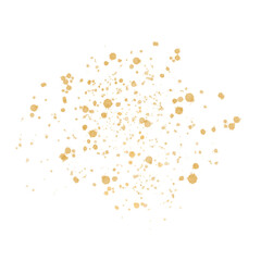 Gold Splatter Paint Splash