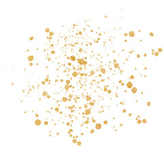 Gold Splatter Paint Splash